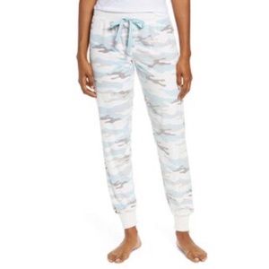 PJ Salvage Silky Velour Pajama Pants Joggers Pajamas Camo Print XS
